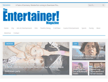 Tablet Screenshot of entertainermag.com